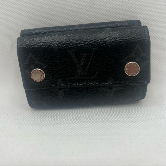 Authentic Louis Vuitton LV Monogram Eclipse Discovery Compact Wallet - Picture 3 of 14